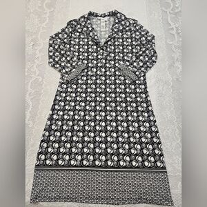 Max Studio Black and White Dolman Sleeve Dress Size S